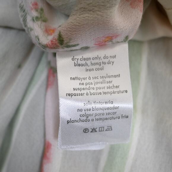 We Wore What Womens 2 Puff Sleeve Midi Dress in Rosewood Multi NEW - Picture 12 of 12